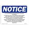 Signmission OSHA Notice, 5" Height, All Co-Payments Are Collected At The Time Sign, 7" X 5", Landscape OS-NS-D-57-L-10090 - alternate 1
